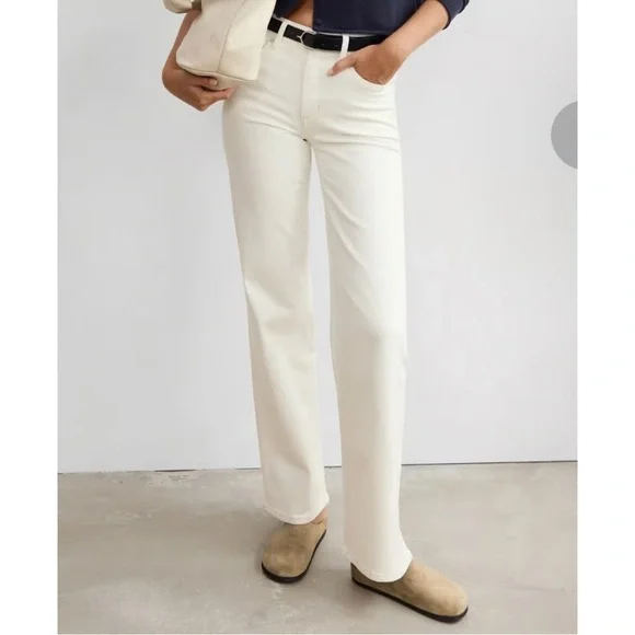 AYR • The Secret sauce high rise straight leg jeans ecru cream - 27 short - Picture 1 of 7